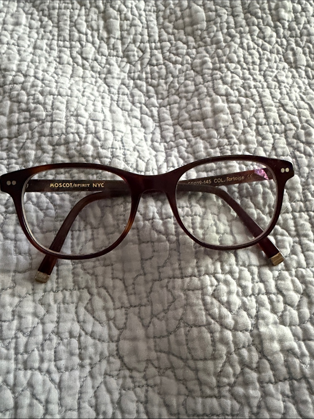 MOSCOT Tortoise Brown Rounded Square Glasses